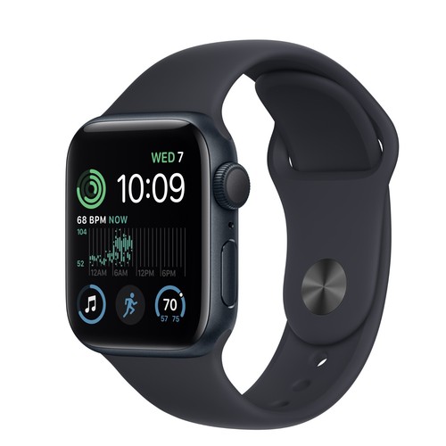 APPLE Watch SE (Gen 2)40 mm Midnight Aluminium Case with Midnight Sport Band S/M