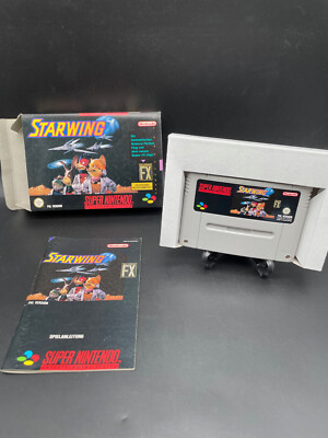 Starwing Super FX - German - Super Nintendo SNES - OVP - PAL - TOP