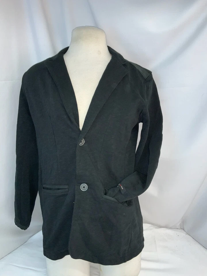Chaqueta Blazer John Varvatos Talla 16 R Niños Negro Algodón 2B 1V Perú YGI L1-538 Foto 2 de 4
