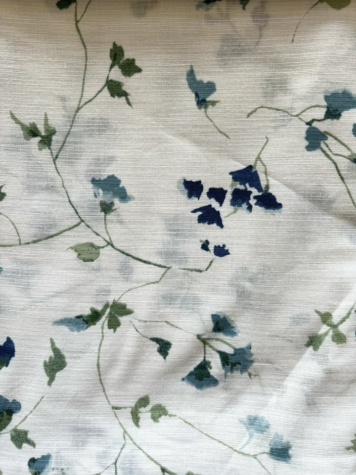 Ralph Lauren Floral Cortina Ventana Paneles Cortina Pampa Fluido Aireado Conjunto de 2 50x96 Foto 3 de 4