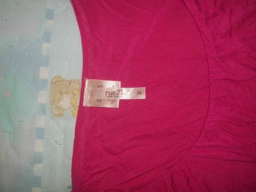 Rue21 Black/Pink Color Stretch Dress Cute M - Picture 4 of 5