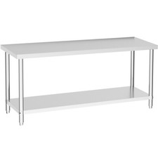 Stainless Steel Commercial Catering Table Work Bench Kitchen Food Prep Worktop