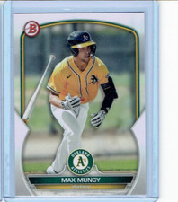 Max Muncy Prospect Rookie Card 2023 Bowman Base Paper #BP-87 Oakland Athletics 