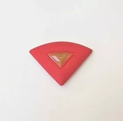 Red Triangular Erasers 2.5'' X 1.5'' - 5 Pack