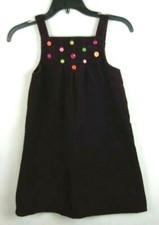 Gymboree Eggplant Button Accents Corduroy Jumper Dress Girl's/ Kid's Sz 9 Cotton