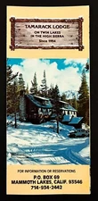 1980s Tamarack Lodge High Sierra Twin Lakes Mammoth CA Vintage Travel Brochure