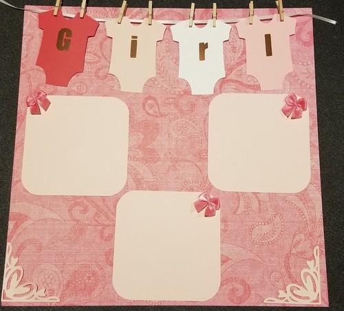 Baby Girl Scrapbook Page Kit - Picture 5 of 5