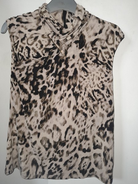 Calvin Klein Animal Print Sleeveless Top