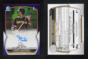 2023 Bowman Chrome Prospect Purple Refractor /250 Daniel Montesino #CPA-DM Auto