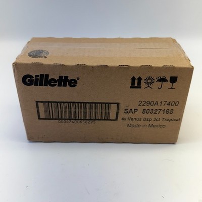 Gillette Venus Tropical Disposable Razors 3ct Pack of 4 Sealed Case 12 Total