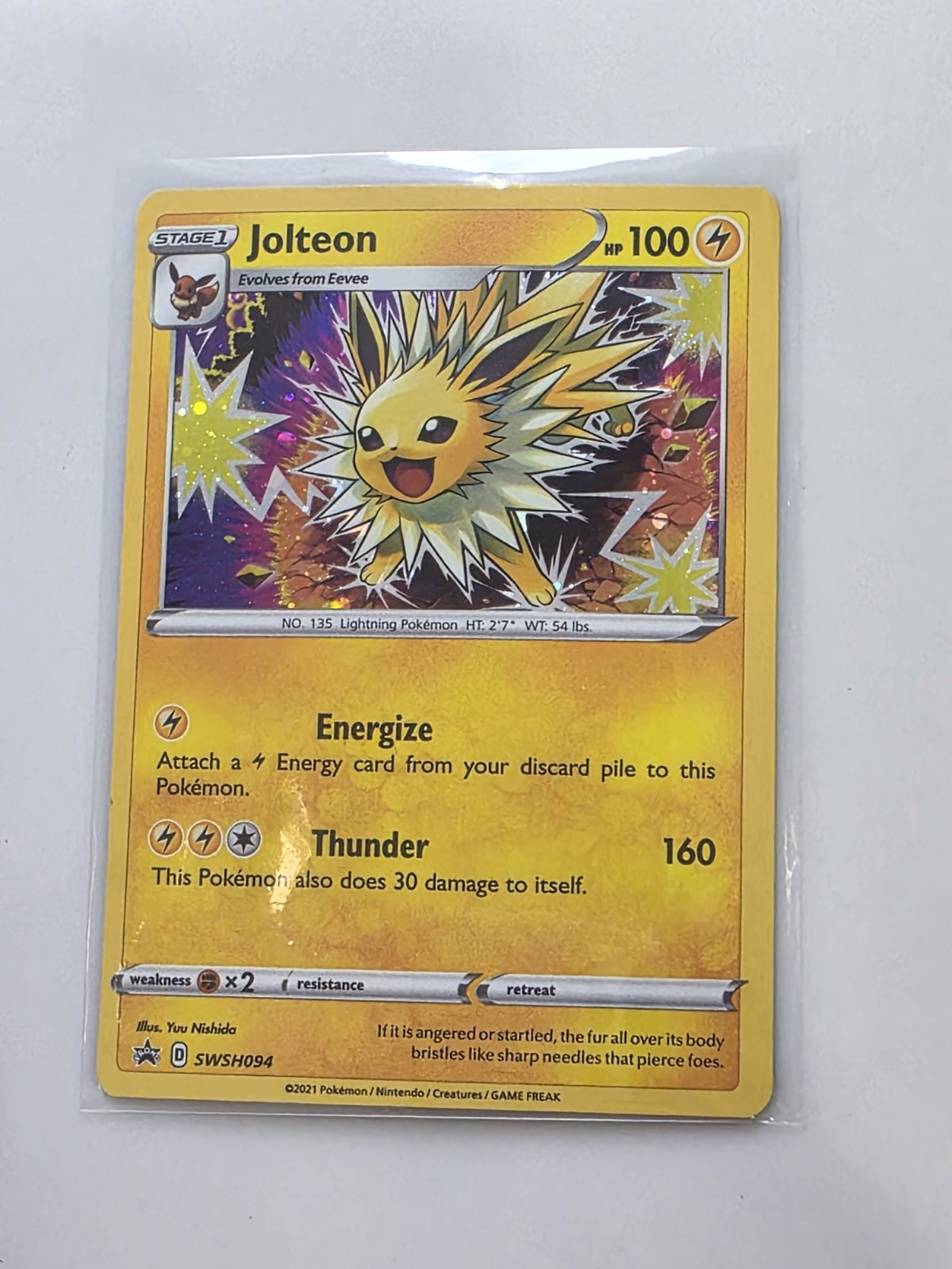 Jolteon SWSH094 NM Holofoil Promo Rare Pokemon Card