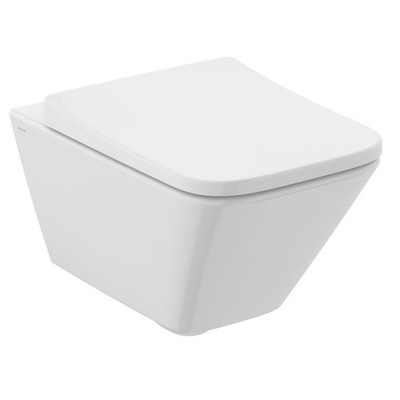 Vigour derby V3 edge Wand-WC-Set spülrandlos Weiß inkl. WC-Sitz V3DEESETWCOSVT