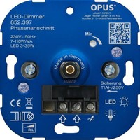 Opus Dreh-Dimmer FüR LED- Und Energiesparlampen, 7-110 Va / Led 3-35W (852.397)