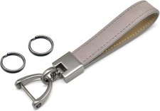 MECHCOS Car Key Fob Keychains Genuine Leather Keys Chain Holder for Men and Wome