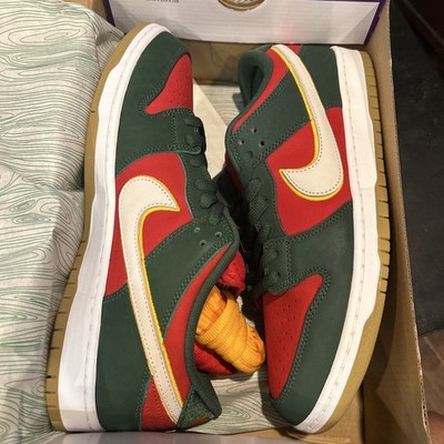 Nike SB Dunk Low Pro Premium Mens Size 12 FZ1287-300 Seattle Supersonics 