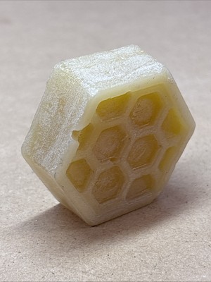 Small Honey Bee Hexagon Wax Block Amazing Condition (Never Used) 1 3/4''