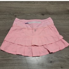 Ivivva by Lululemon Set the Pace Girls's Skirt w/ Shorts sz 10 Skort Coral Pink