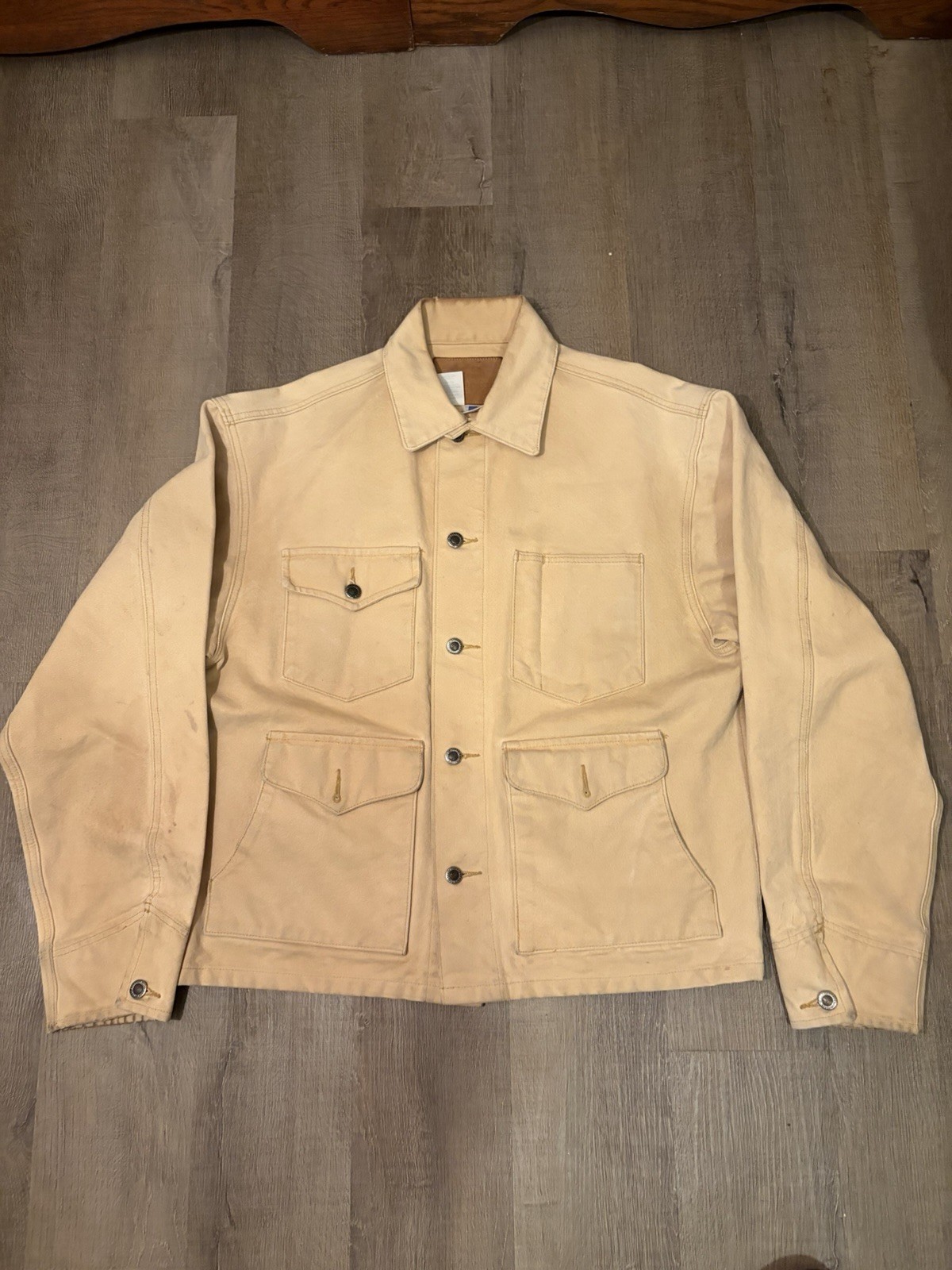 Schaefer Outfitter Men's Tan Canvas Western Jacket Style 310 Large Made in USA