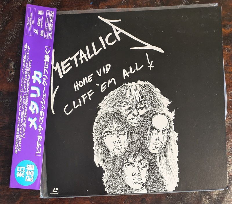 MetallicA Home Vid Cliff 'Em All 1993 LaserDisc Japan Edition w/OBI