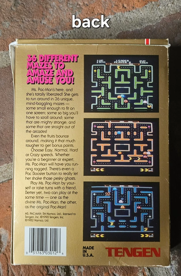 Ms. Pac-Man NES (CIB) includes manual and pictured inserts - Image 3 of 4