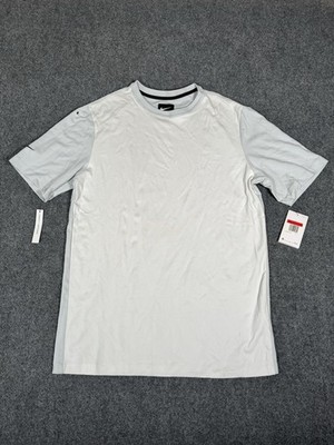 Nike Sportswear Tech Pack Shirt Men Large Blue White Short Sleeve AR1580-043 NWT