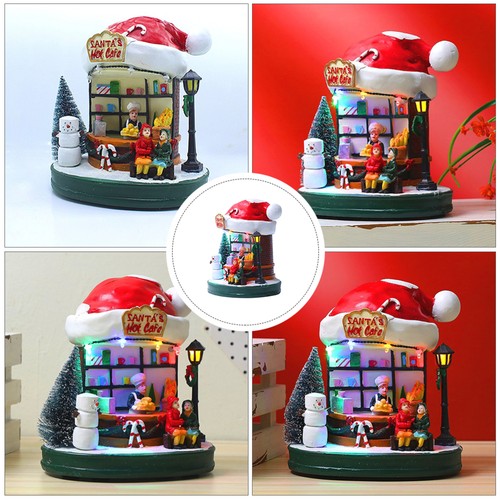 Ornaments Festive Resin House Festival Desktop Decor Xmas Adornment - Picture 9 of 12