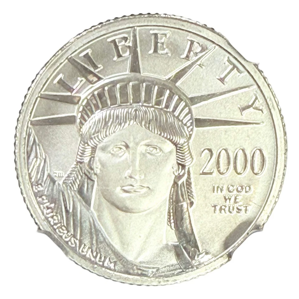 2000 1/10 oz American Platinum Eagle NGC MS69 - Image 2 of 3