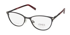 NEW JONES NEW YORK J152 PETITE GLASSES 48-16-135 BLACK FULL-RIM OVAL BLACK