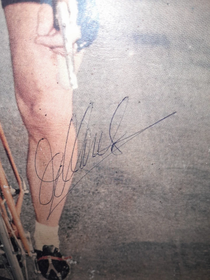 Eddy Merckx Cyclist AUTOGRAFO/ autograph anni '70 prov, Belgio Foto 2 de 4