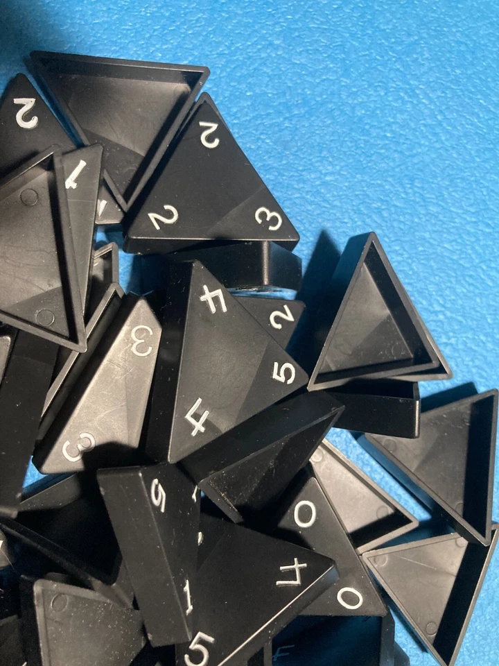 PRESSMAN Tri-Ominos Game - 56 Tiles BLACK - Complete set Triominos - Image 3 of 3