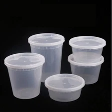 48 Set 12 oz Soup Containers with Lids - BPA Free, Leakproof, Microwave Safe