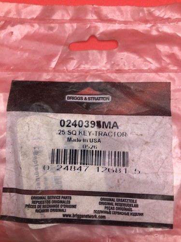 024039MA MURRAY OEM ORIGINAL WHEEL KEY - Picture 3 of 3