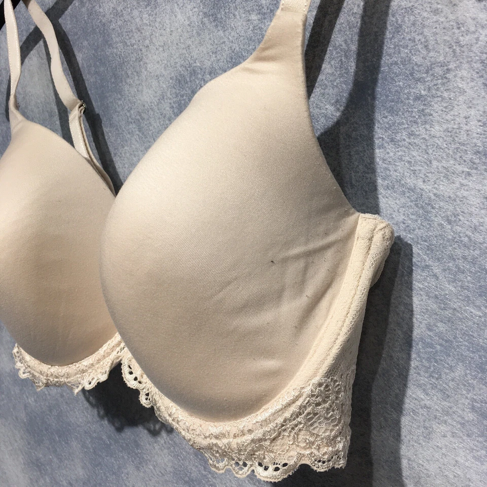 Vera Wang Beige 36D Encaje Recortado Copa Con Aros Foto 4 de 4