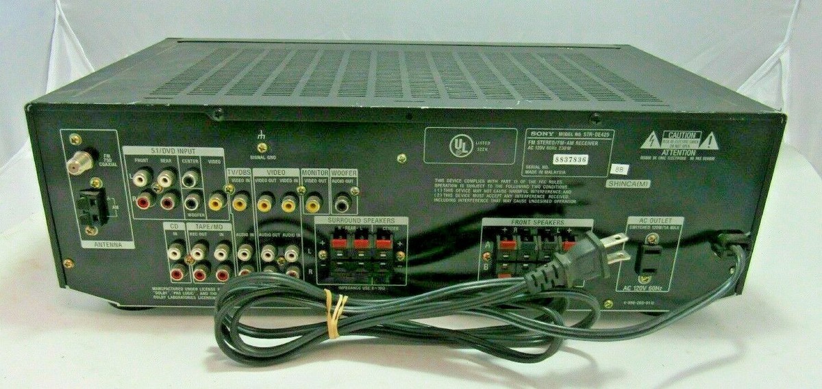 Sony STR-DE425 AV Receiver Amplifier AM/FM Stereo | eBay