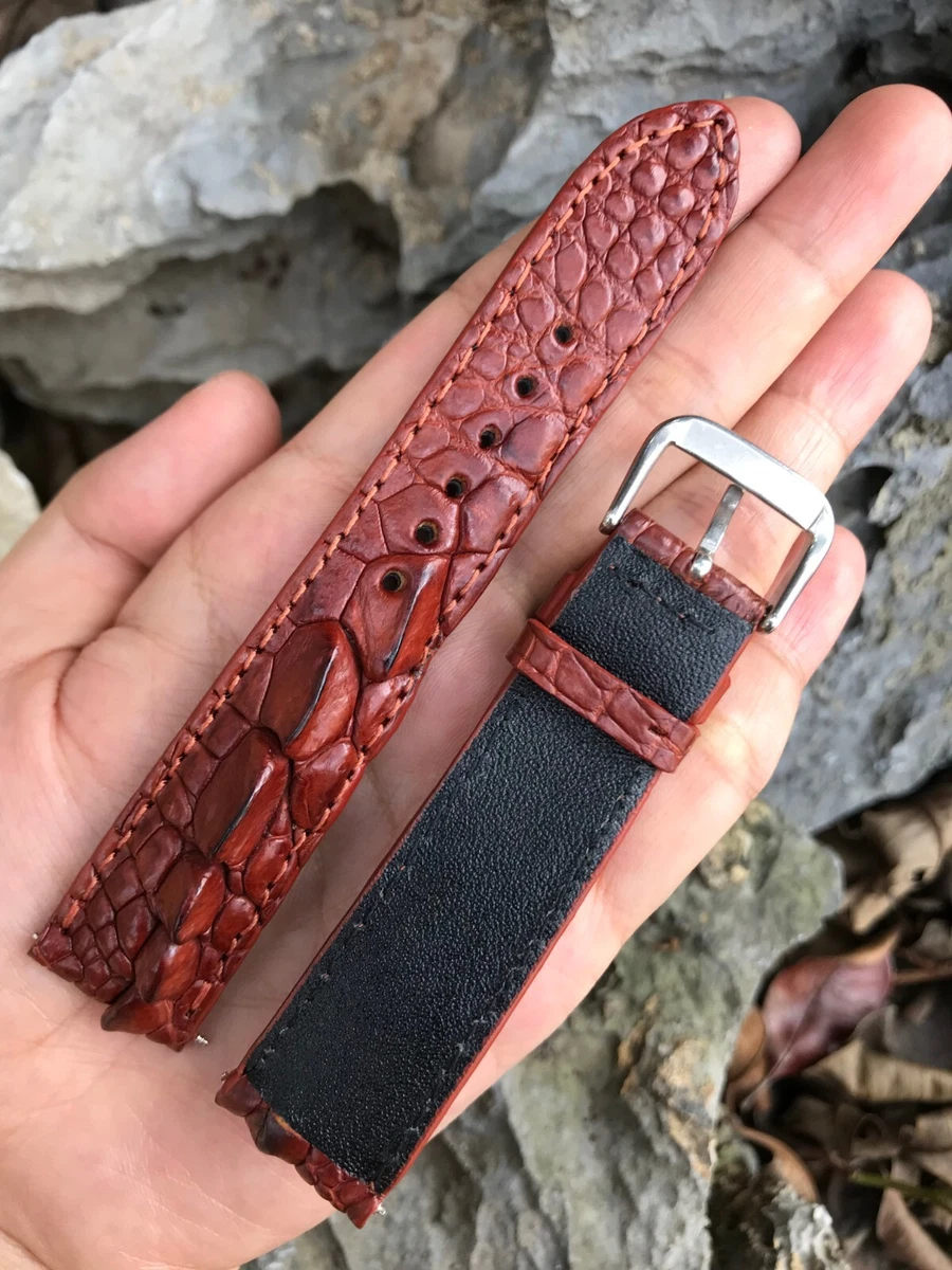 Genuine crocodile watch strap sale