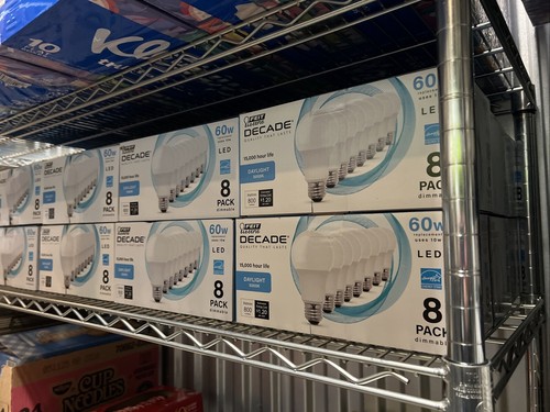 Feit LED Light Bulbs A19 Daylight 5000K White 800 Lumens 60W Replacement 8 pack - Picture 5 of 5