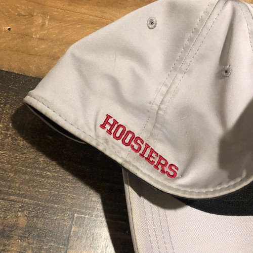 Indiana Hoosiers Hat Cap Mens Fitted XL Gray New Era NCAA Basketball Extra Large - Picture 7 of 10