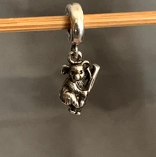 Authentic Pandora Sterling Silver Koala Dangle Charm 791085 NEW - RETIRED