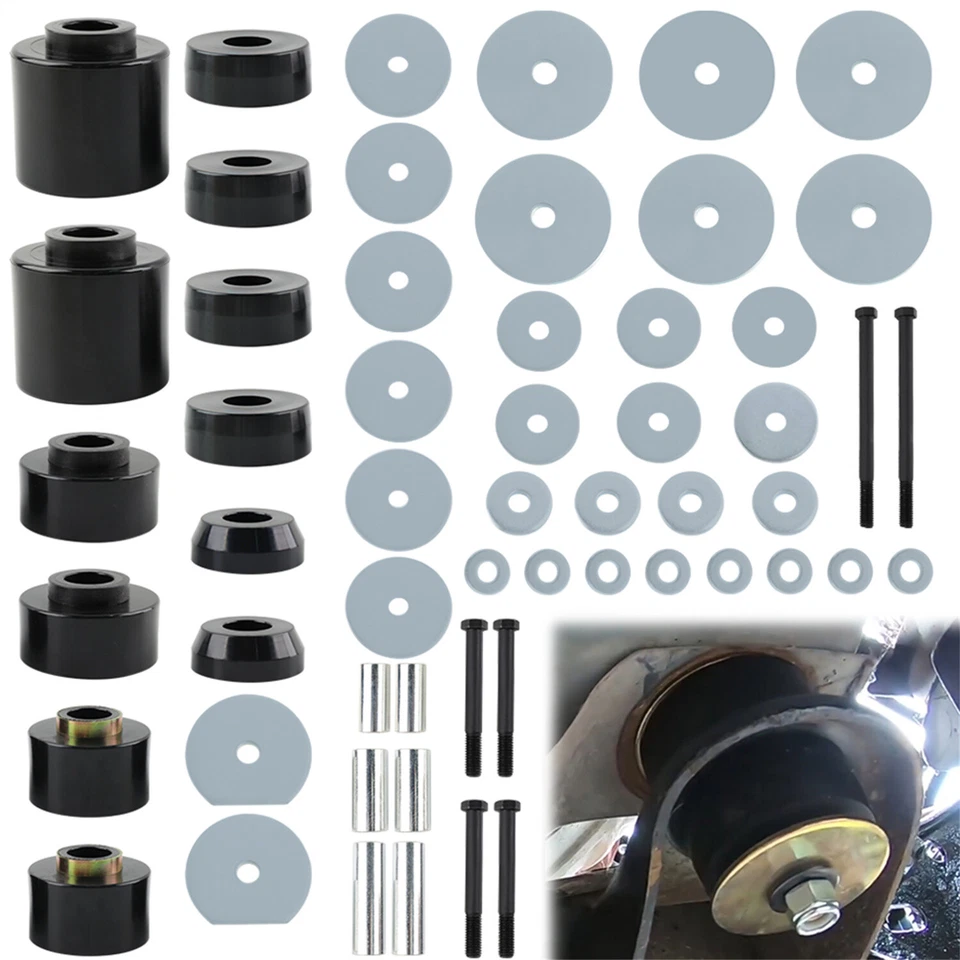 4.4123R Body Cab Mount Bushing Set For 1980-1998 Ford F150 F350 F250 2WD 4WD Foto 2 de 4