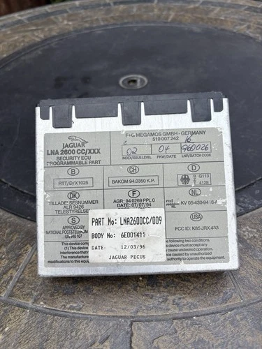 1995-97  Jaguar Security ECU Programmable LNA2600CC/009