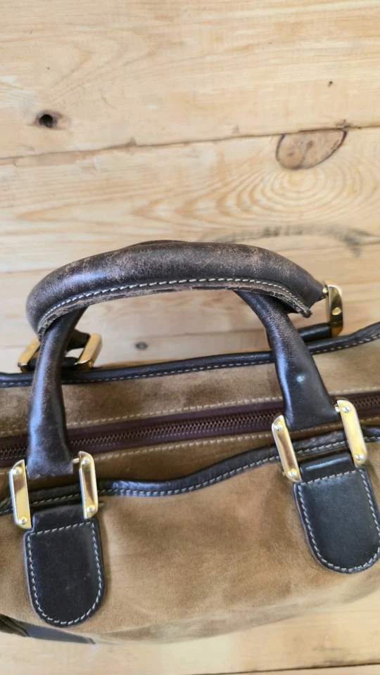 Bolso de mano vintage de gamuza Amazona LOEWE anagrama  Foto 3 de 4