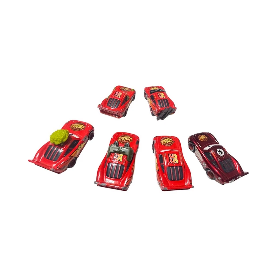 Disney Pixar Mini Racers-Colección de 40 autos multicolores surtidos ligeramente usados Foto 3 de 4