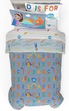 Ms Rachel Dinosaur Educational Twin Bedding Set Reversible Comforter 5 Piece Set