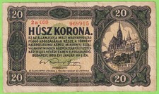 Hungary 1920 20 Korona P-61 VG B577