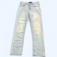 7 for All Mankind Peggi Blue Jeans Kids Girls Size 10 Tapered Straight EUC Denim