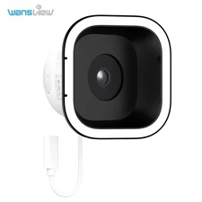 Wansview 2K 3MP Window Camera 2.4G WIFI6 Wired Security Camera Indoor With Stand