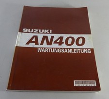 Workshop Manual Suzuki Scooter AN 400 Burgman K3 Stand 12/2002