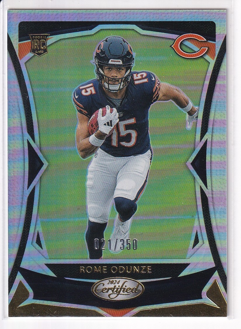 2024 Panini Certified Rome Odunze Mirror /350 RC #107