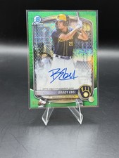 2025 Bowman Cromo Brady Ebel 1° Bowman Verde Mojo Auto /99 BMA-BE