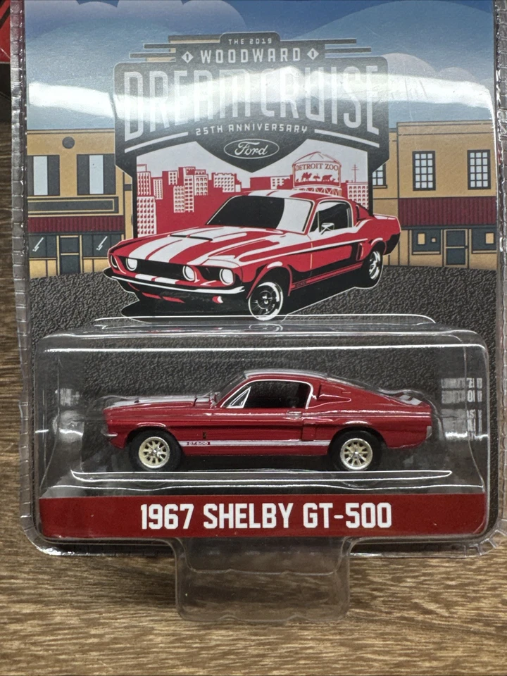 Greenlight Woodward Dream Cruise 1967 FORD MUSTANG SHELBY GT500 1:64 Diecast - Image 2 of 2